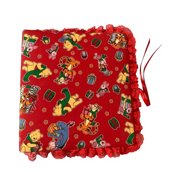 Vintage Christmas Winnie The Pooh Photo Album Scrapbook Binder - Picture 1 of 5